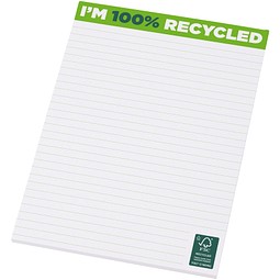 Desk-Mate® A5 recycelter Notizblock, weiss, 25 pages
