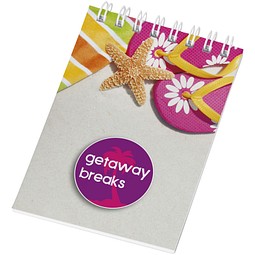 Desk-Mate® A7 Notizbuch mit Spiralbindung, weiß, 50 pages