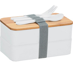 Doppel-Lunchbox ECO L1, weiß