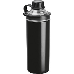 Doppelwandige Edelstahlflasche Monza,schwarz