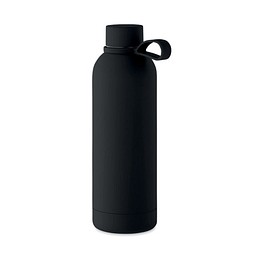 Doppelwandige Flasche 500 ml EMERALD, Schwarz