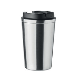 Doppelwandiger Becher 350ml BRACE, Mattsilber