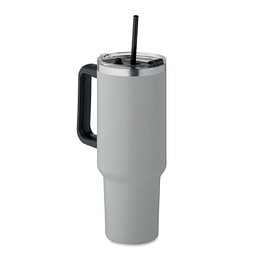 Doppelwandiger Trinkbecher SUMA, Grau