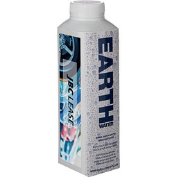 EARTH Water Tetra Pak 500 ml, Blau/Weiß