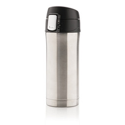XD COLLECTION Edelstahlbecher Easy Lock, 300 ml, silber
