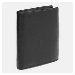 Echtleder-Geldbörse MESSINA,schwarz