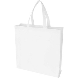 EcoSeal GRS-recycelte Nonwoven Tragetasche mit Zeitenfalten 12 L, weiss