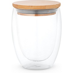 ECUADOR L. Reisebecher aus Borosilikatglas 350 ml, Natur