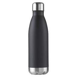 Thermo-Trinkflasche Design, 500 ml, schwarz-matt