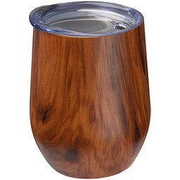 Edelstahlbecher Holzoptik Brighton, 380 ml, braun