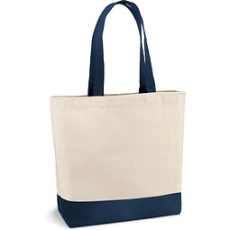 EDMONTON. Tragetasche aus 100% Canvas-Baumwolle (280 g/m²), Blau