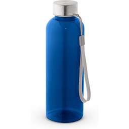 ENDERS M. Trinkflasche (600ml) aus recyceltem PET (100% rPET) mit glänzender transluzenter Oberfläche, Blau
