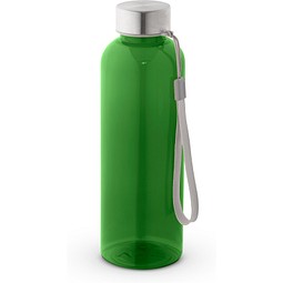 ENDERS M. Trinkflasche (600ml) aus recyceltem PET (100% rPET) mit glänzender transluzenter Oberfläche, Grün