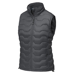 Epidote GRS isolierter Daunen-Bodywarmer für Damen aus recyceltem Material, storm grey, XXL