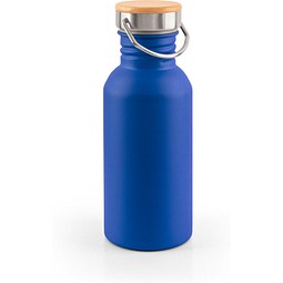EWING. Edelstahlflasche (90 % recycelt) mit einwandiger Ausführung, Blau