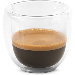 EXPRESSO. Borosilikatglas-Kaffee-Set mit 2 Gläsern, Transparent