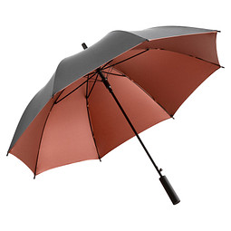 FARE® Stockschirm Doubleface, grau/Kupfer