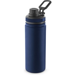 FEDERER. Trinkflasche aus 90% recyceltem Edelstahl 570 mL, Dunkelblau