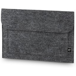 FELPY SLEEVE. Laptoptasche aus recyceltem Filz (100% rPET), Dunkelgrau