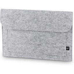 FELPY SLEEVE. Laptoptasche aus recyceltem Filz (100% rPET), Hellgrau