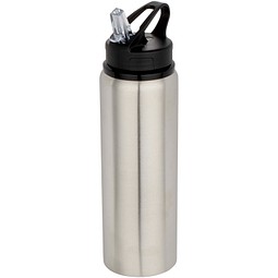 Fitz 800 ml RCS-zertifizierte, einwandige Trinkflasche aus recyceltem Edelstahl, grau