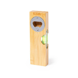 Flaschenöffner Level Nudok, holz/silber