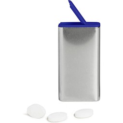 FlipTin, 20 g, Freshmints zuckerfrei, blank, blau-transparent, ohne Druck