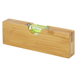 Flush Wasserwaage aus Bambus mit Flaschenöffner, natur