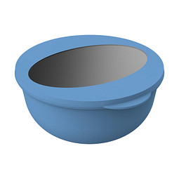 Food-Bowl ToGo, 1,0 l, behagliches blau/transparent