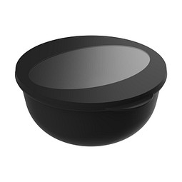 Food-Bowl ToGo, 1,0 l, schlichtes schwarz/transparent