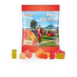 Fruchtgummi Minitüte, 7g, Basic Bärchen mini, transparent