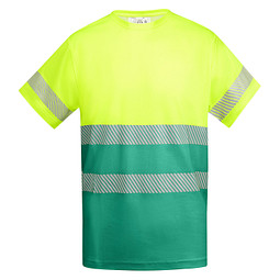 Funktionsshirt Tauri mit kurzen Ärmeln, XXXXL, garden green/fluor yellow