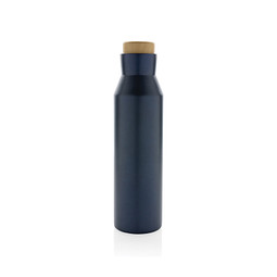 Gaia Vakuumflasche aus RCS recyceltem Stainless-Steel, blau