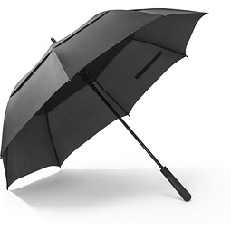 GAVIN. 27.5“ Regenschirm aus 190T Pongee mit automatischer Öffnung, Schwarz