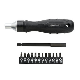 Gear X Ratschen-Schraubendreher, schwarz