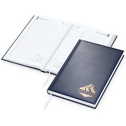 Geiger-Notes Buchkalender Advance Bestseller, dunkelblau inkl. Kupferprägung
