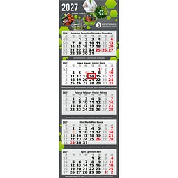Geiger-Notes Monatskalender Penta Light 5 Bestseller, inkl. Druck, hellgrau