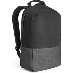 GENOA BPACK. Anti-Diebstahl-Rucksack aus 600D hochdichtem, recyceltem Polyester, Grau