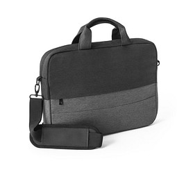 GENOA. Gepolsterte Laptoptasche aus hochdichtem, recyceltem 600D-Polyester 15“, Grau