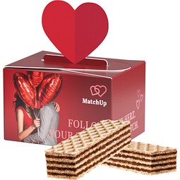 Geschenkbox Mini Herz, Manner 2er, inkl. Druck