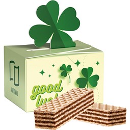 Geschenkbox Mini Kleeblatt, Manner 2er, inkl. Druck