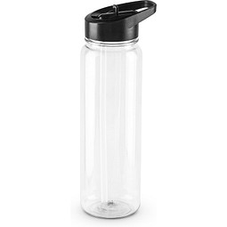 GILMORE. Sportflasche (750ml) aus recyceltem PET (100% rPET) mit glänzender transluzenter Oberfläche, Transparent