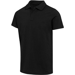 Graphite 180 g/m² Kurzärmeliges Poloshirt Bio Baumwolle (OCS), unisex, schwarz, XS