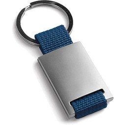 GRIPITCH. Schlüsselanhänger aus Metall und Gurtband, Blau