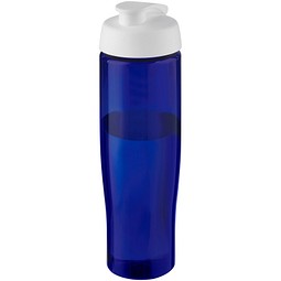 H2O Active® Eco Tempo 700 ml Sportflasche mit Klappdeckel, weiß/blau