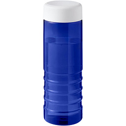 H2O Active® Eco Treble 750 ml Sportflasche mit Drehdeckel, blau, weiß