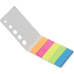 Haftnotizen aus Saatgutpapier Natalja, Weiß
