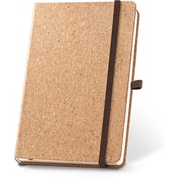 HAWKINS A5. A5 Notizblock aus Kork mit unlinierten Seiten, Natur