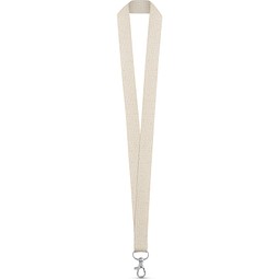 HEATHROW. Lanyard aus 100% Baumwolle, Naturhell