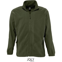 Herren Fleecejacke North, L, Army